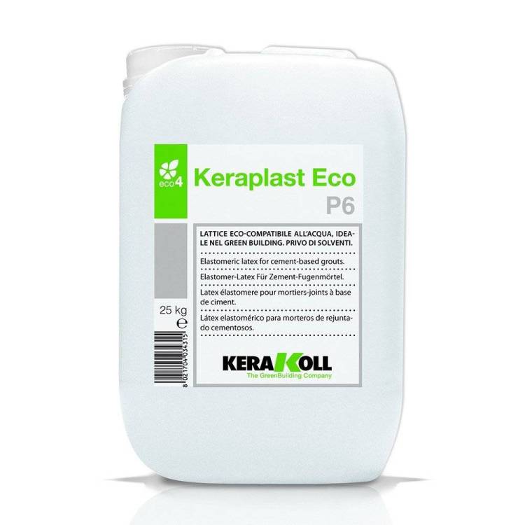 Латексная добавка Kerakoll Keraplast Eco P6 Бесцветный Канистра 25 л