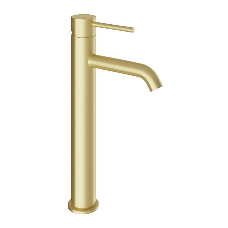 Смеситель для раковины Aqueduto Cano CAN0350 шлифованное золото