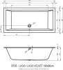 Акриловая ванна Riho Bathtubs B136014005 Lugo 190x90 правый - plug & play фото 3