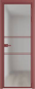 Межкомнатная дверь Profil Doors 2 AX цвет профиля Красный антрацит, стекло безопасное 6 мм матовое 700x2000