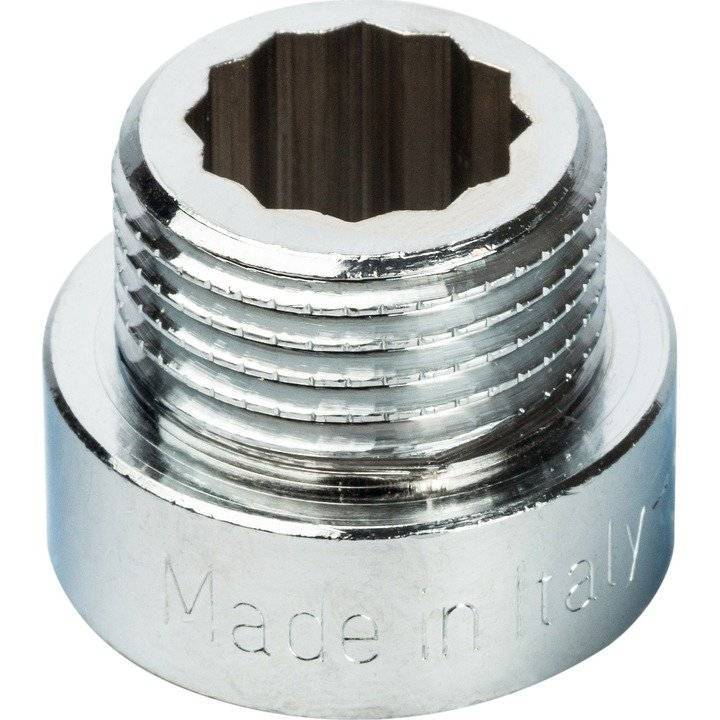 Удлинитель Stout 1/2X55мм из латуни, хромированный, резьба внутренняя-наружная