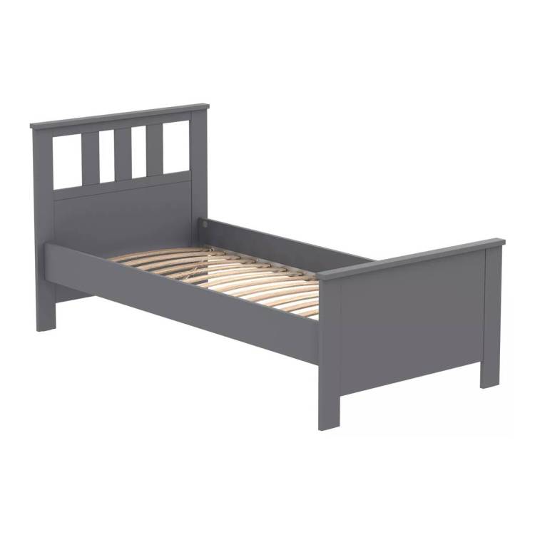 Кровать односпальная 2.08.04.050.4 Гуд Лакк Сага Серая