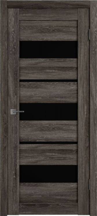 Межкомнатная дверь Владимирская Фабрика Дверей Atum 23 Terra Vellum стекло Black Gloss 700x2000
