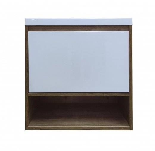 Тумба с раковиной Эстет Monaco Wood ФР-00010681 подвесной, 1 ящик, 62x61