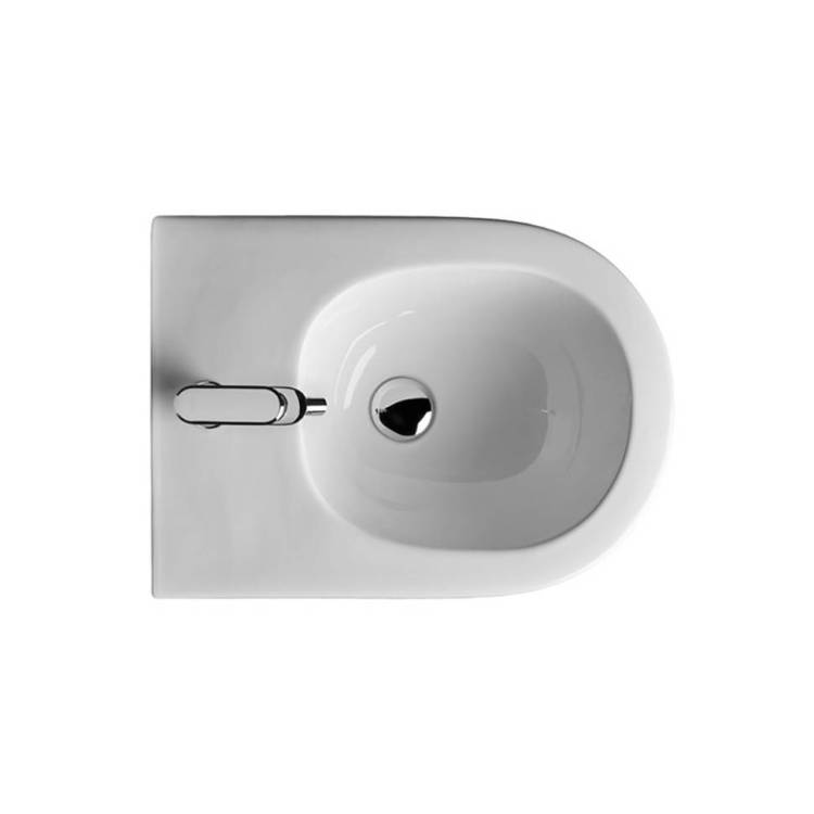 Биде AXA Glomp 202201 напольное 510х365мм, 1 отверстие под смеситель, White Glossy