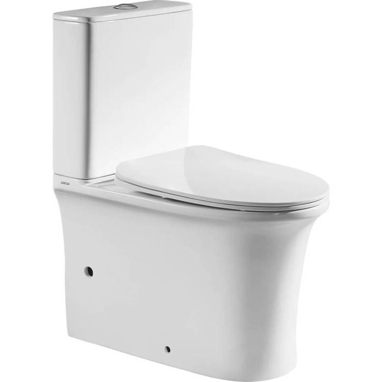Унитаз-компакт Arrow AB2230H + AB2230 + AS8230D безободковый, с крышкой-сиденьем микролифт