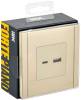 Розетка USB type A+C IEK Forte&Piano FP-U22-018-K10 ваниль фото 5
