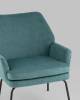 Кресло Stool Group Харви QH-8312K 263-8 green темно-бирюзовая рогожка фото 8