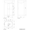 Раковина Plumberia Selection RONNIE SOFT BO 38x48x87 белый матовый фото 8