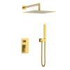 Душевой комплект Boheme Qubic 474-3-MG золотой матовый