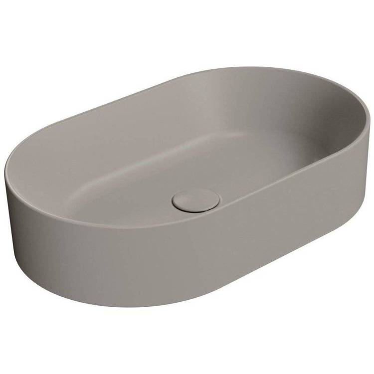 Раковина GSI Kube X 945805 60 см, серо-бежевая матовая