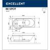 Акриловая ванна Excellent Be Spot 160x80 (левая) "SOFT" (бронза) фото 3