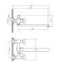 Смеситель для ванны Osgard Roxen 71236 с длинным изливом, хром фото 2
