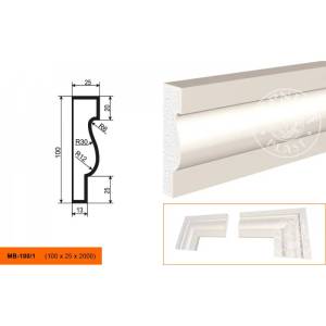 Молдинг LepninaPlast МВ-100/1 200x2.5x10