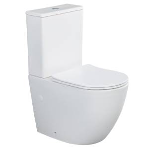 Унитаз-компакт Splendy Light LI10163FYWMW безободковый, сиденье микролифт, Crystal glaze, белый матовый