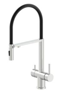 Смеситель для кухни Oliveeka K OL-458009-BN с подключением к фильтру, никель матовый