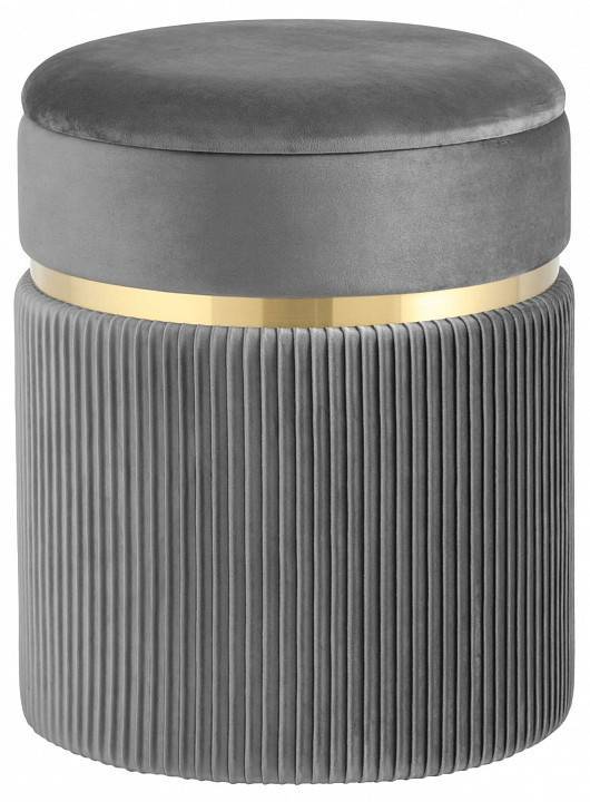 Пуф-сундук Stool Group Миранда 19B352VA-8167-55 велюр серый с ящиком