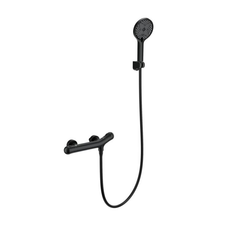 Смеситель для душа Wonzon & Woghand WW-B2057-A-MB термостатический, черный матовый
