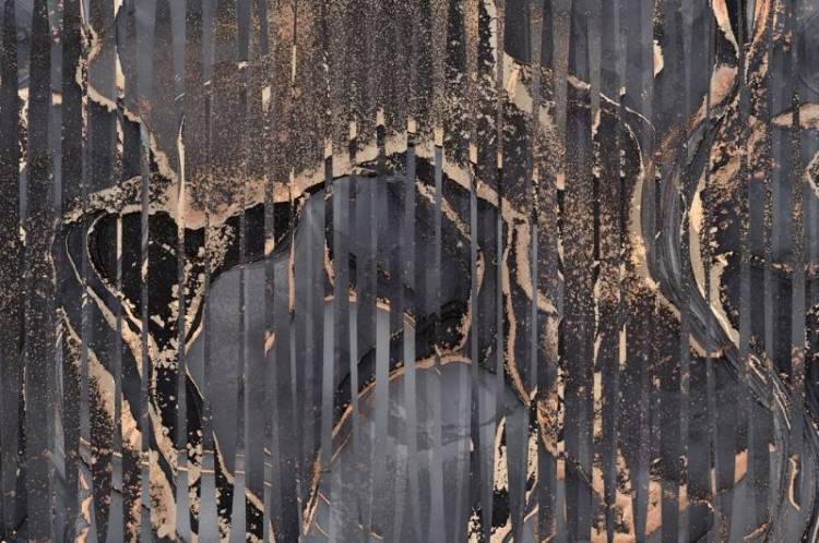 3D Фотообои Artegrafico «Флюидная абстракция с объемными гранями» IN-007 акварель