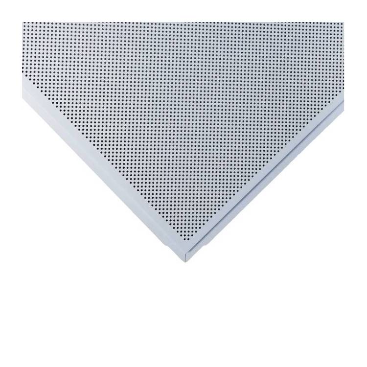Плита потолочная кассетная Cesal белая,с перфорацией, кромка Tegular 45 600х600
