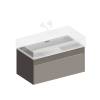 Тумба под раковину Kerama Marazzi Logica LOG.90.2\SAN подвесная 2 ящика 90, песчаный + рак. LO.wb.90.2 фото 3