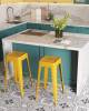 Набор из 6 барных стульев Stool Group Tolix YD-H765 LG-06 X6 желтый глянцевый фото 4