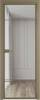 Межкомнатная дверь Profil Doors 4 AX цвет профиля Шампань, стекло безопасное 6 мм ромб серебро 600x2000