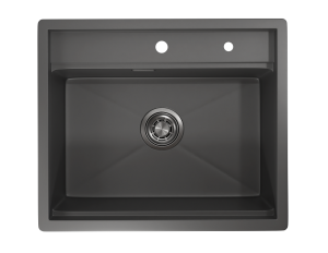 Мойка кухонная Granula Kitchen Space KS-6051 графит матовый