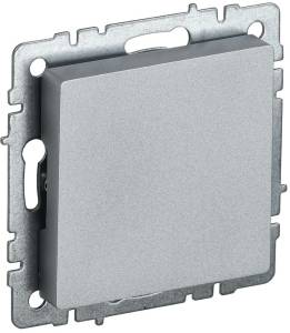 Заглушка с суппортом IEK Brite BR-PL10-K47 алюминий