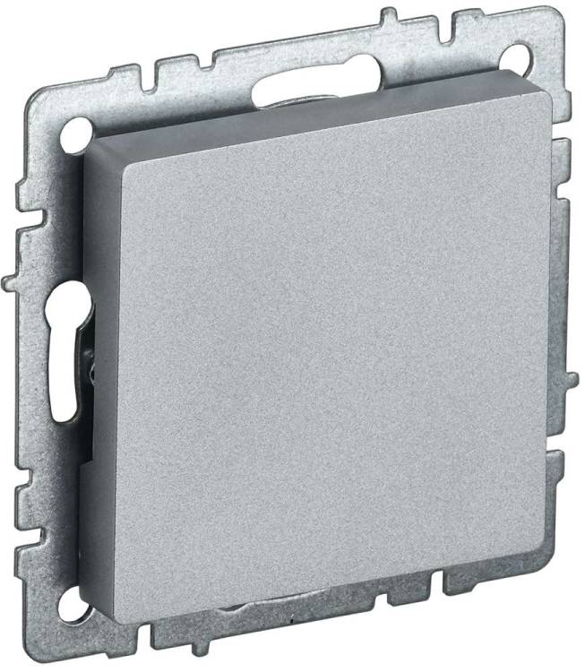 Заглушка с суппортом IEK Brite BR-PL10-K47 алюминий