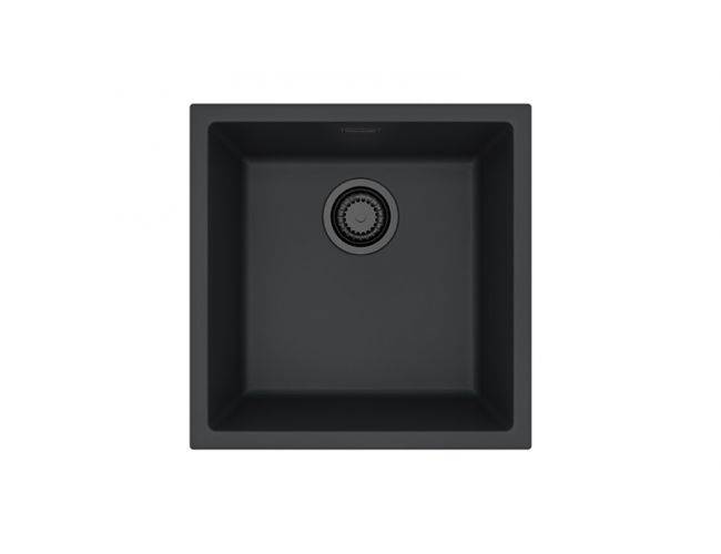 Мойка кухонная Alveus Granital Omni 20 1150050 Deep Black-G90 Be с сифоном, 45x45
