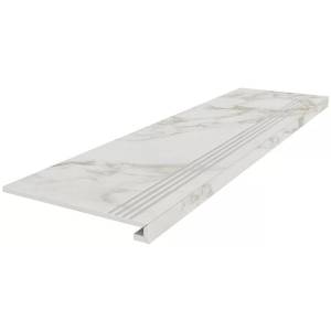 Ступень Kerama Marazzi Монте Тиберио SG540722R/GCF Клееная Серый Светлый Лаппатированный Обрезной 33x119.5