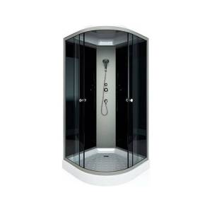 Душевая кабина Arcus Style S-12G 90x90x215, фронтальные стекла - серые тонированные, задние - черные