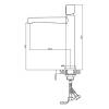 Смеситель для раковины Agger Slim A2212100,хром фото 6