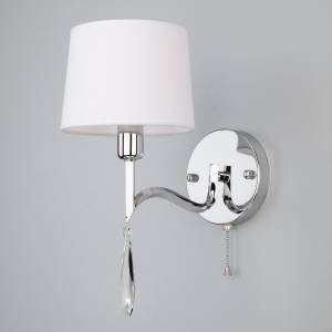 Бра Eurosvet Madera 10127/1 хром/прозрачный хрусталь Strotskis (10093/1)