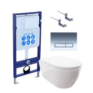 Комплект Aquatek Поларис SET AQUATEK ПОЛАРИС-023 4в1 кнопка хром глянцевый