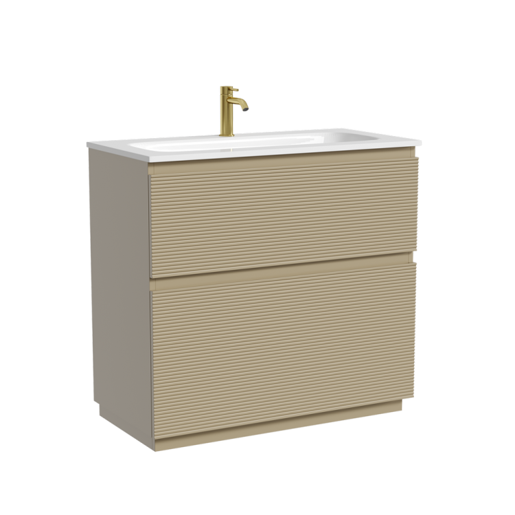 Тумба под раковину Sancos Folk Floor FL90FCP напольная, 89x44.5x85, Капучино