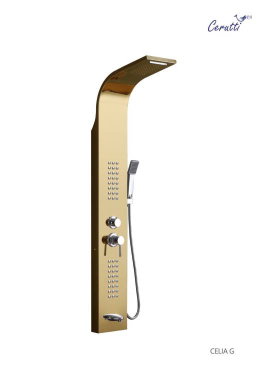 Душевая панель Cerutti Spa Celia G CT10404 золото
