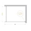 Душевая перегородка BelBagno KRAFT-L-1-120-C-Cr стекло прозрачное, профиль хром, 120x195 фото 4
