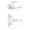 Смеситель для ванны Decoroom DR70 DR70044 одноручный универсальный с поворотным изливом 200 мм Хром фото 2