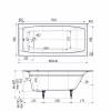 Чугунная ванна Delice Repos DLR220507R-AS 150x70, с антискользящим покрытием, с ручками, без ножек фото 4