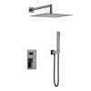 Душевой комплект Boheme Qubic 474-3-GM оружейная сталь