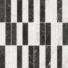 Декор Kerama Marazzi Тубкаль KMD2MSA003BR мозаичный микс чёрный белый глянцевый обрезной 30x30