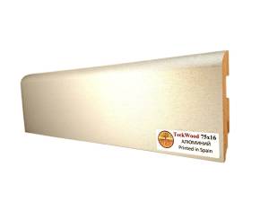 Плинтус МДФ TeckWood цветной Алюминий 2150х75х16