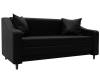 Прямой диван Лига Диванов Лига-071 129771 GRIFON 18 черный