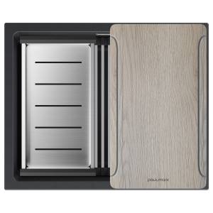 Мойка кухонная Paulmark Lumi-Multi Sink 55 Uni LU-MULTI 55-BLM черный