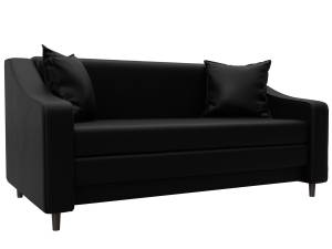 Прямой диван Лига Диванов Лига-071 129771 GRIFON 18 черный