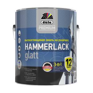 Эмаль на ржавчину Dufa Premium Hammerlack 3-в-1 гладкая база 1 2.5 л