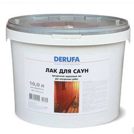Лак Derufa Для саун 0.9 л