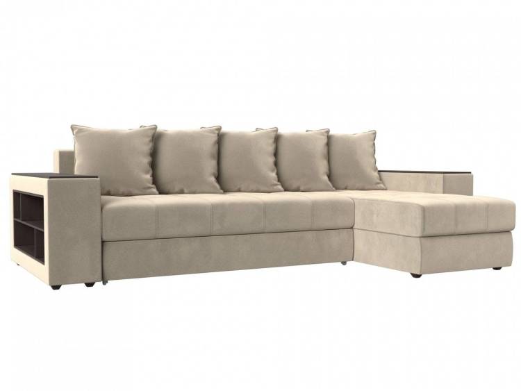 Диван угловой Лига диванов Дубай 110480 Бежевый Правый